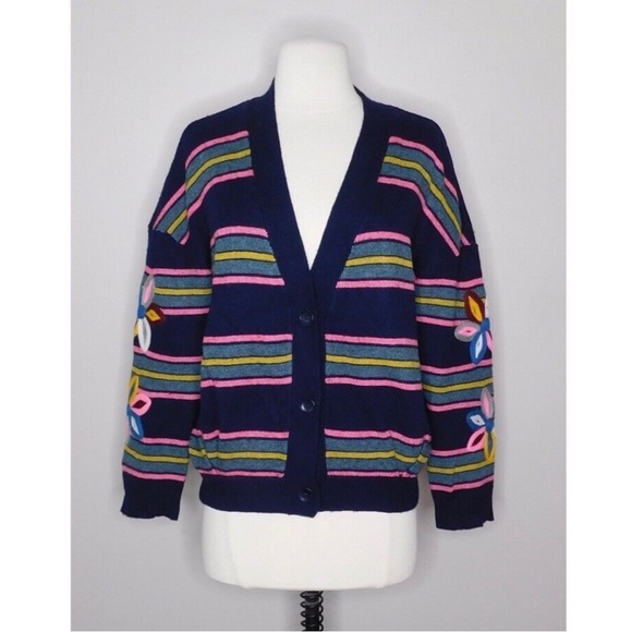 Anthropologie Moth Knit Cardigan Size Small - Picture 2 of 9